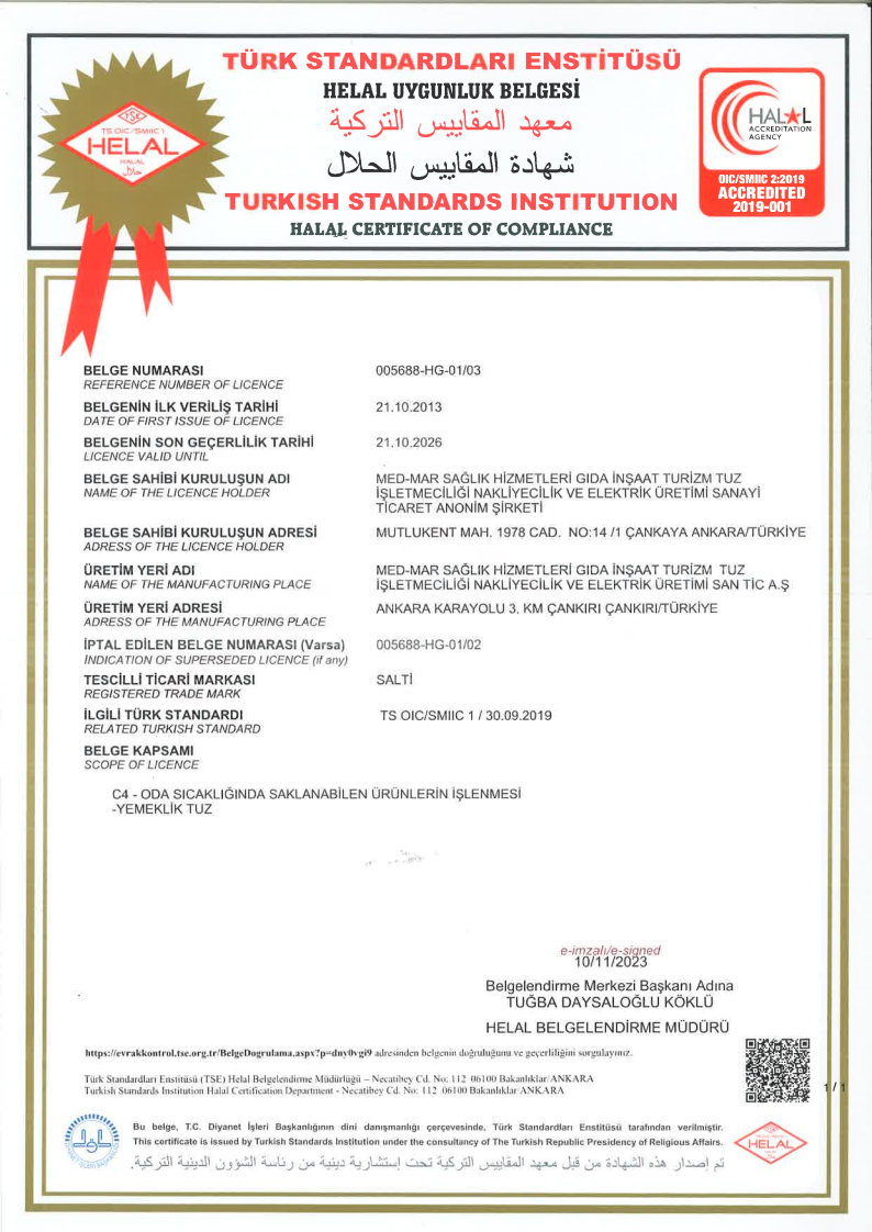 Helal Sertifikası