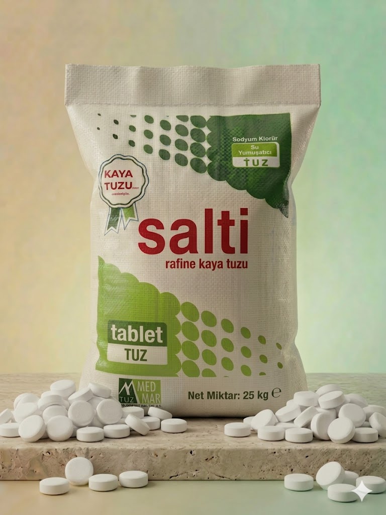 25 kg Kare Tablet Naylonlu Salti